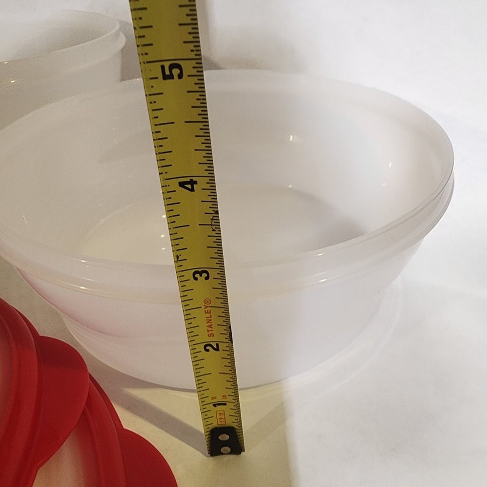 Tupperware Stuffables Bowl Set of 3-8, 6 & 4cups-Red Set-NEW‎ - Picture 4 of 6